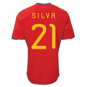 Adidas 2010-11 Spain World Cup home (Silva 21)
