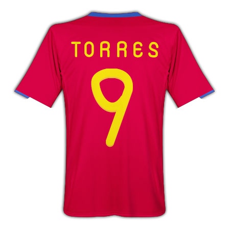 National teams Adidas 2010-11 Spain World Cup home (Torres 9)