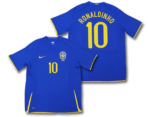 Nike 08-09 Brazil away (Ronaldinho 10)
