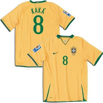 National teams Nike 08-09 Brazil home (Kaka 8)