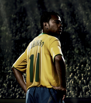 National teams Nike 08-09 Brazil home (Robinho 11)