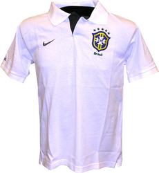 Nike 08-09 Brazil Polo shirt (white)