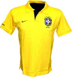 National teams Nike 08-09 Brazil Polo shirt (yellow)