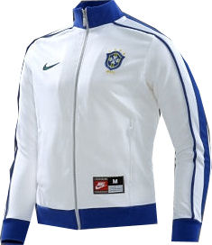 Nike 08-09 Brazil Track Jacket (white)