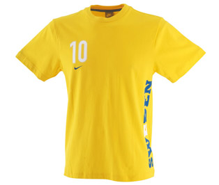 National teams Nike 08-09 Sweden Zlatan Ibrahimovic Tee (yellow)