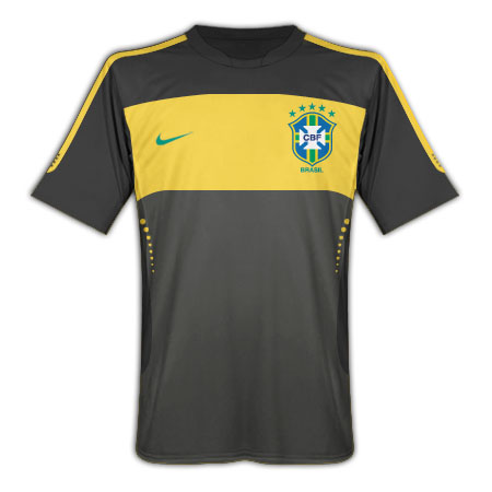 National teams Nike 2010-11 Brazil Nike Elite Training Jersey (Black)