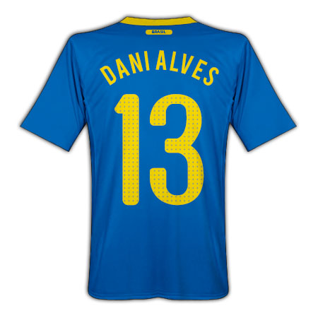 Nike 2010-11 Brazil World Cup Away (Dani Alves 13)