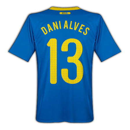 Nike 2010-11 Brazil World Cup Away (Dani Alves 13)