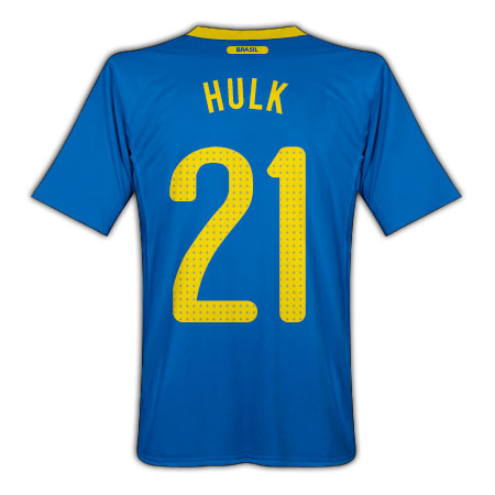 National teams Nike 2010-11 Brazil World Cup Away (Hulk 21)