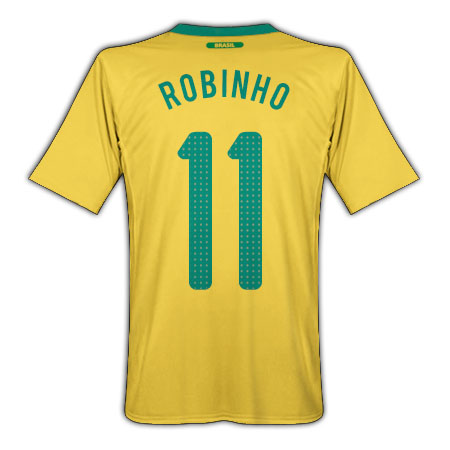 Nike 2010-11 Brazil World Cup Home (Robinho 11)