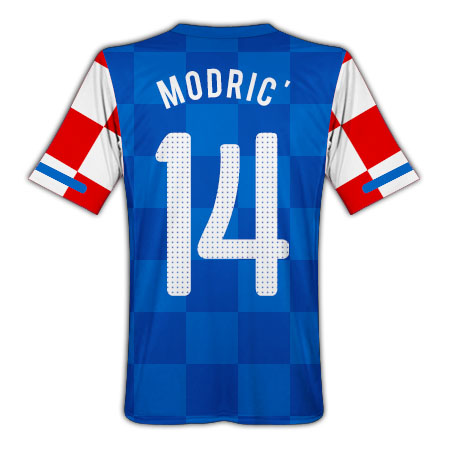 National teams Nike 2010-11 Croatia Nike Away Shirt (Modric 14)