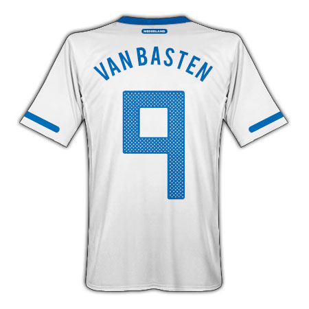 Nike 2010-11 Holland World Cup Away (Van Basten 9)