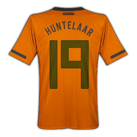 National teams Nike 2010-11 Holland World Cup Home (Huntelaar 19)