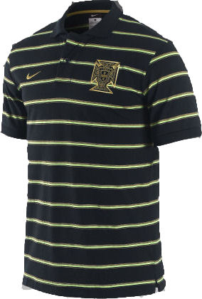 Nike 2010-11 Portugal Nike Authentic Polo Shirt (Black)