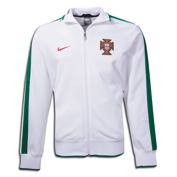 National teams Nike 2010-11 Portugal Nike N98 Track Jacket (White)