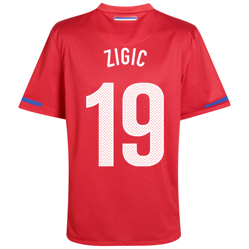 Nike 2010-11 Serbia World Cup Home (Zigic 19)