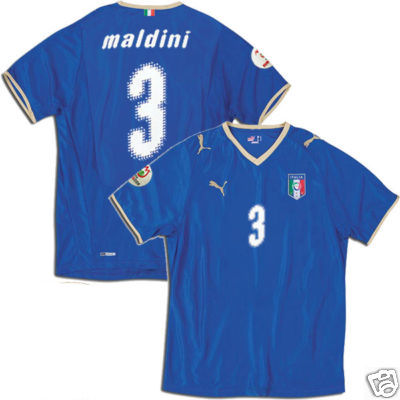National teams Puma 08-09 Italy home (Maldini 3)