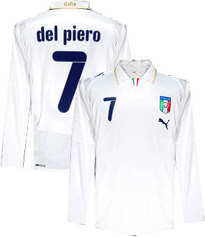 National teams Puma 08-09 Italy L/S away (Del Piero 7)