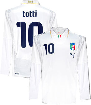 National teams Puma 08-09 Italy L/S away (Totti 10)