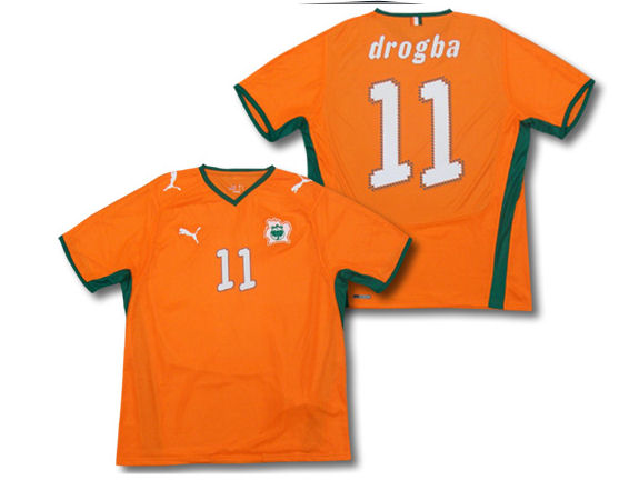 National teams Puma 08-09 Ivory Coast home (with official Didier