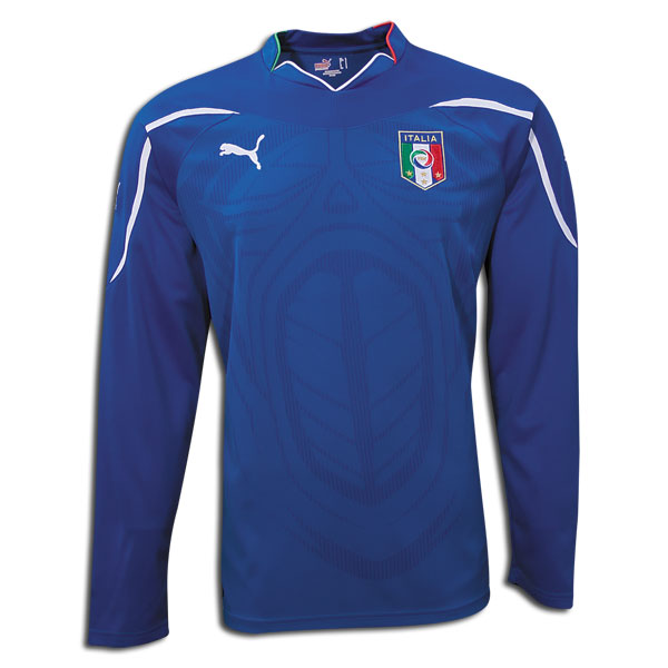 Puma 2010-11 Italy Long Sleeve World Cup Home Shirt