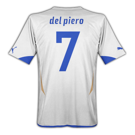 Puma 2010-11 Italy World Cup Away (Del Piero 7)