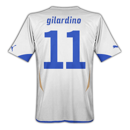 Puma 2010-11 Italy World Cup Away (Gilardino 11)