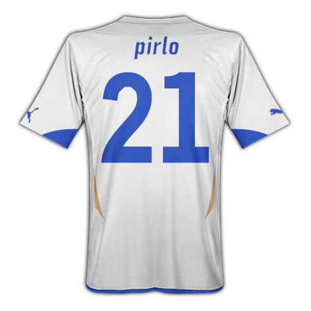 Puma 2010-11 Italy World Cup Away (Pirlo 21)