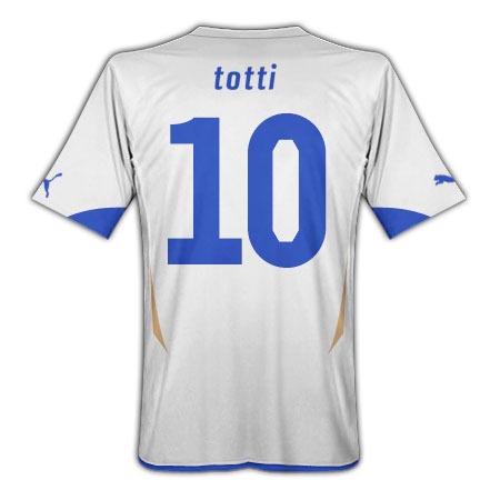 Puma 2010-11 Italy World Cup Away (Totti 10)