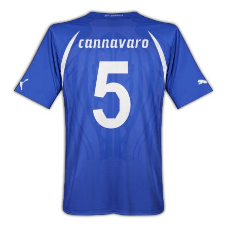 Puma 2010-11 Italy World Cup Home (Cannavaro 5)
