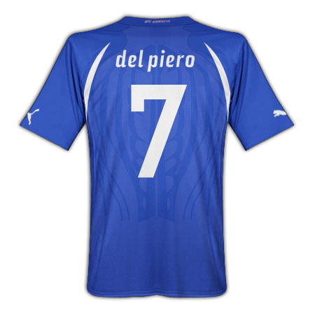 Puma 2010-11 Italy World Cup Home (Del Piero 7)