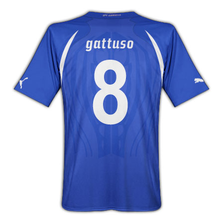 Puma 2010-11 Italy World Cup Home (Gattuso 8)