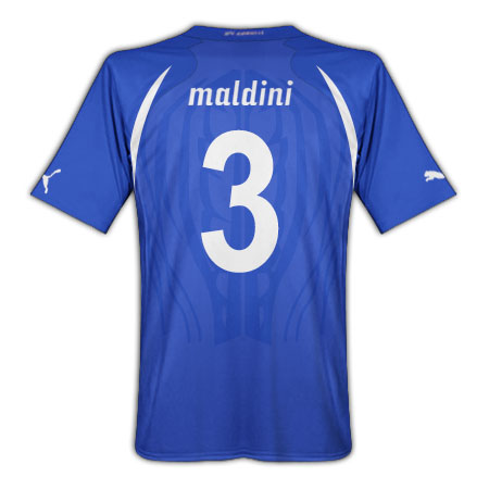 Puma 2010-11 Italy World Cup Home (Maldini 3)