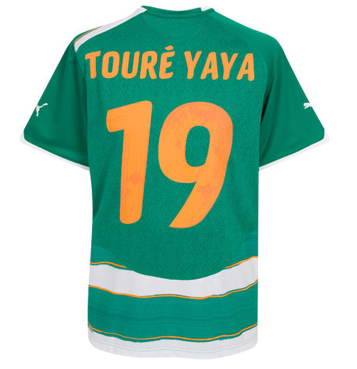 National teams Puma 2010-11 Ivory Coast World Cup away (Yaya Toure 19)