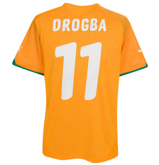National teams Puma 2010-11 Ivory Coast World Cup home (Drogba 11)
