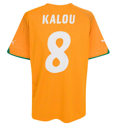 National teams Puma 2010-11 Ivory Coast World Cup home (Kalou 8)