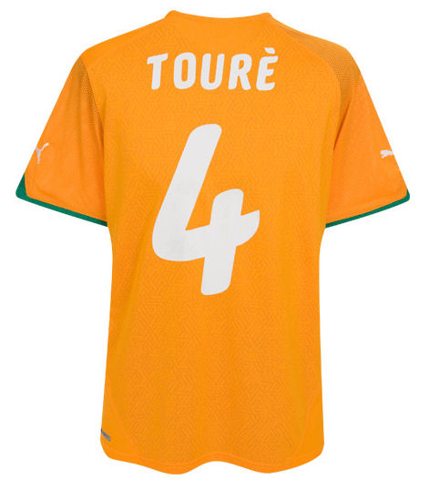 National teams Puma 2010-11 Ivory Coast World Cup home (Toure 4)