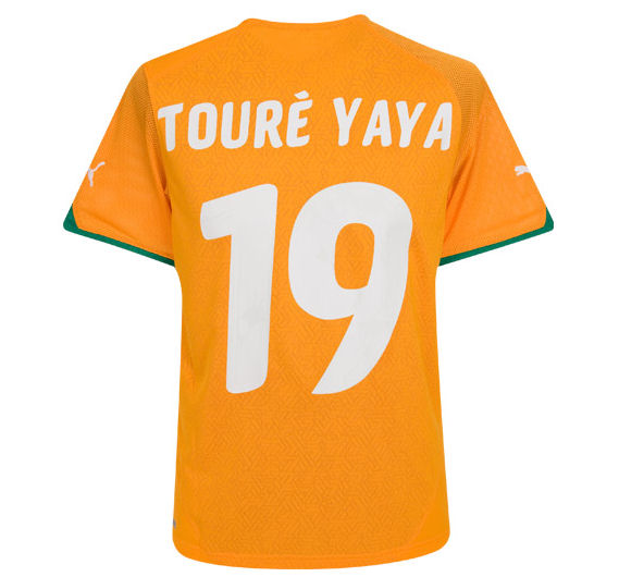 National teams Puma 2010-11 Ivory Coast World Cup home (Yaya Toure 19)
