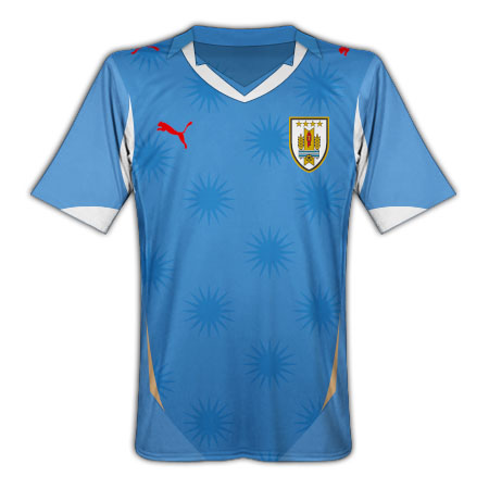 Puma 2010-11 Uruguay Puma World Cup Home Shirt