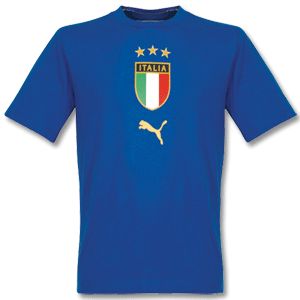 National teams Puma Italy Crest Tee - royal 04/05