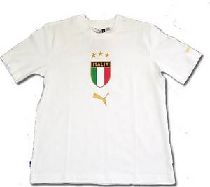 National teams Puma Italy Crest Tee - white 04/05