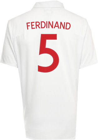 National teams Umbro 09-10 England home (Ferdinand 5)