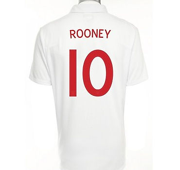 Umbro 09-10 England home (Rooney 10)