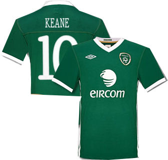 National teams Umbro 2010-11 Ireland Umbro Home Shirt (Keane 10)