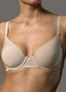 Body Doubles Lace Trim contour underwired bra