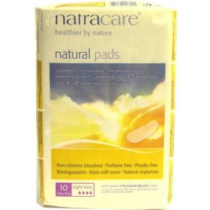 Natracare Cotton Night Time Press on Towels - 10