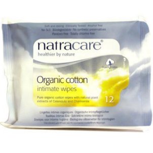 natracare Organic Cotton Intimate Wipes - 12