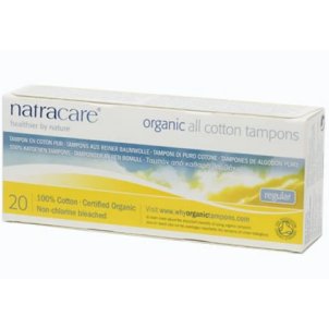 Natracare Organic Non-Applicator Regular Tampons - 20