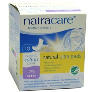 Natracare Ultra Long Towels with Wings - 10