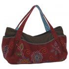 Natural Collection Select Fair Trade Embroidered Cord Flower Bag